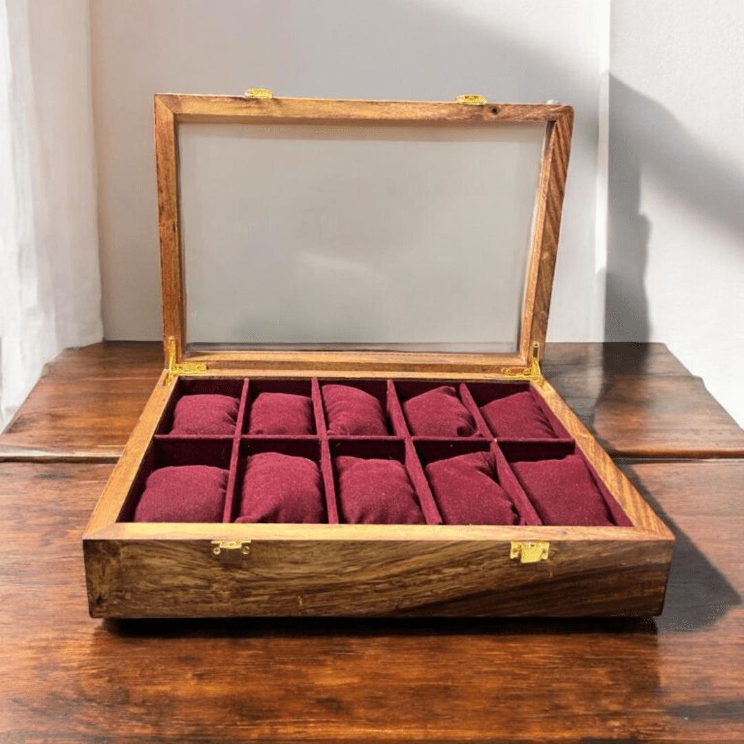 10 Watches – Golden Hinge – Glass Top - AlifdukanAlifdukan types here :)