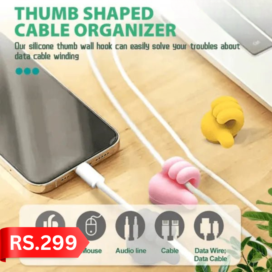 (pack of 2)Thumbs Up Wall Hook | Fun Silicone Self-Adhesive Hanger for Keys, Wires & More