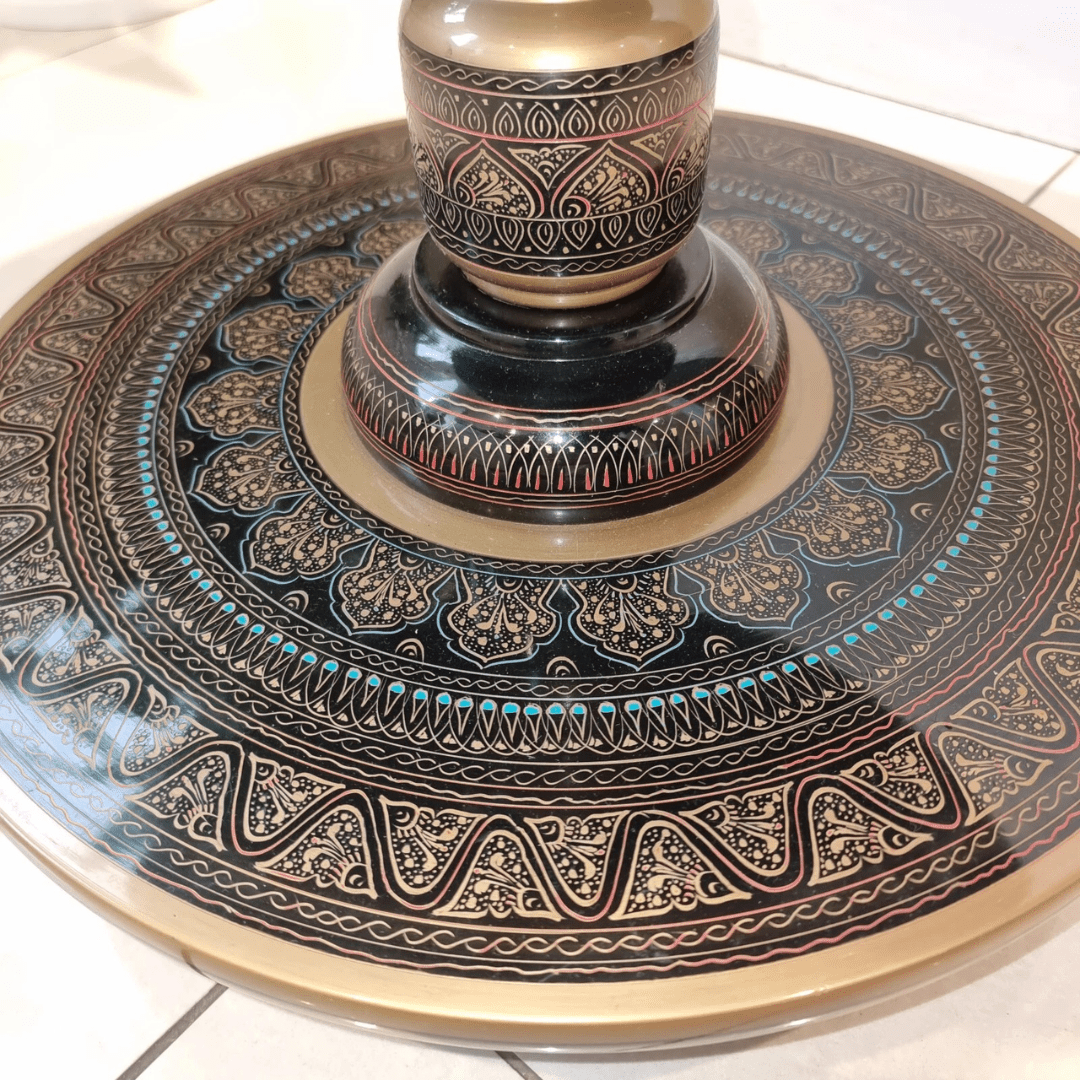 Handpainted Round wooden table