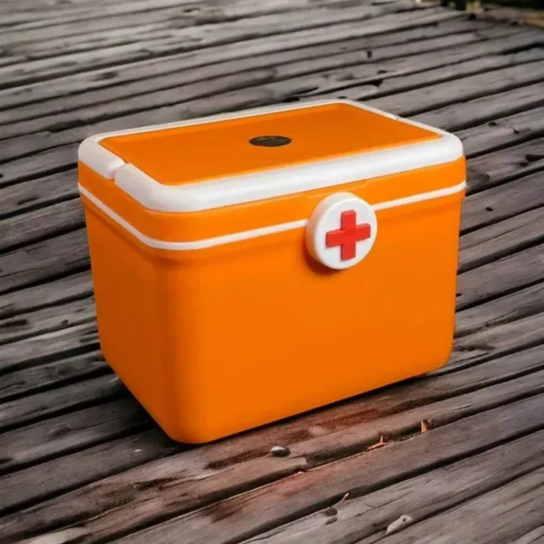 Portable First Aid Storage Box – Durable Medical Organizer