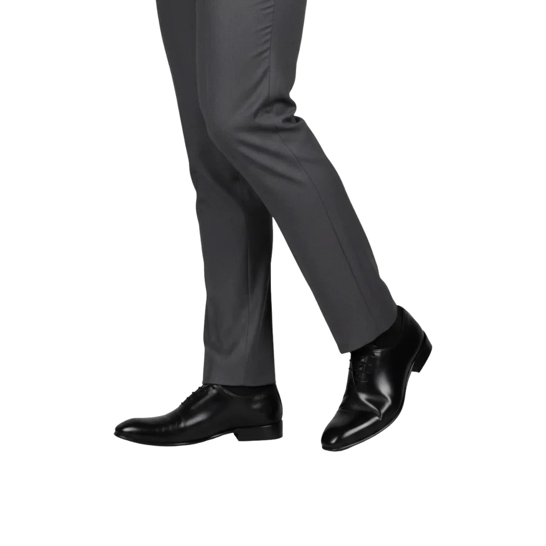 Men’s Premium Black Formal Leather Lace-Up Shoes | Classic Office & Wedding Wear