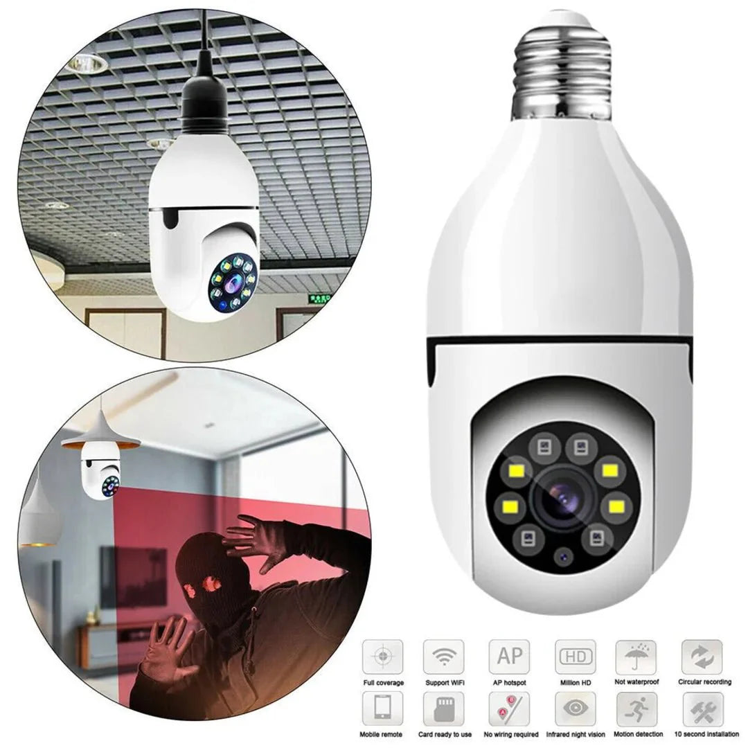2MP WIRELESS BULB CAMERA - AlifdukanAlifdukan types here :)