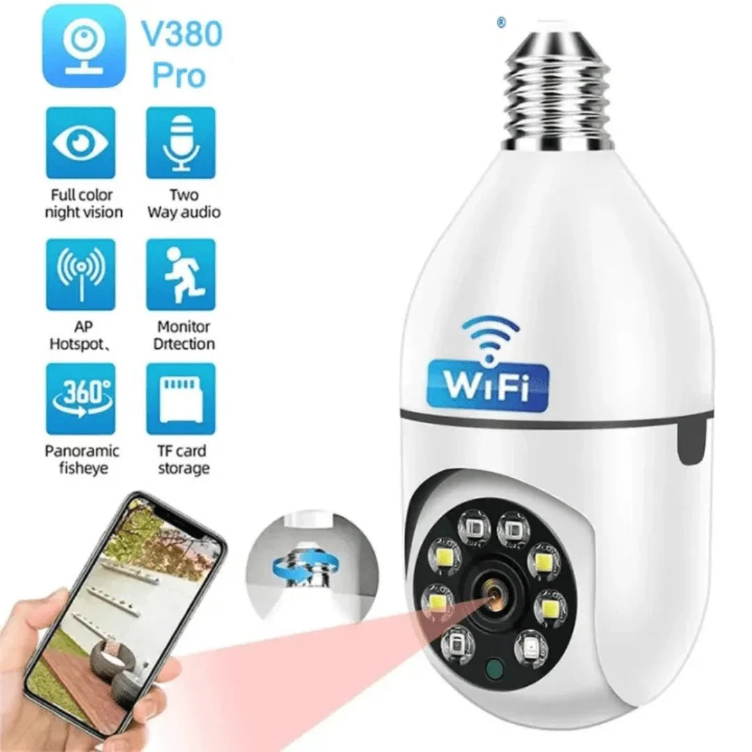 2MP WIRELESS BULB CAMERA - AlifdukanAlifdukan types here :)