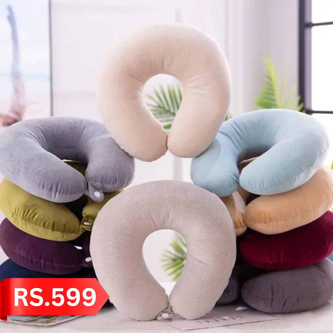 Ergonomic Neck Rest Pillow for Travel, Office & Home Use