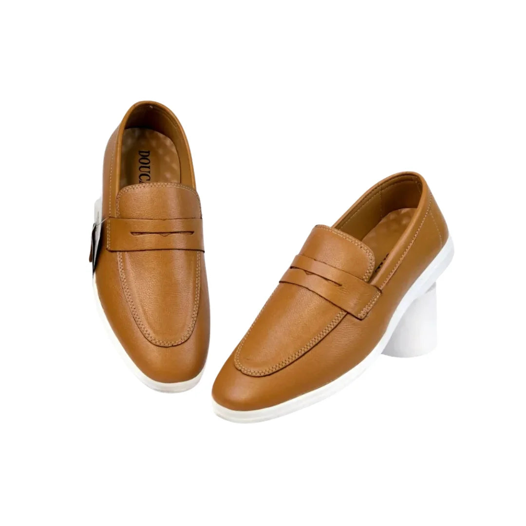Classic Tan Leather Loafers – Casual & Formal Wear