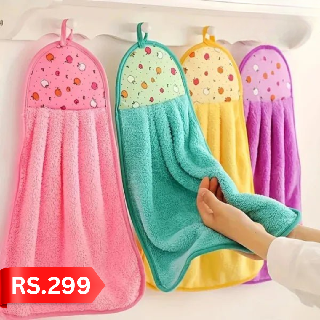 Kitchen Towel – Soft Microfiber with Hanging Loop (Piece-1)