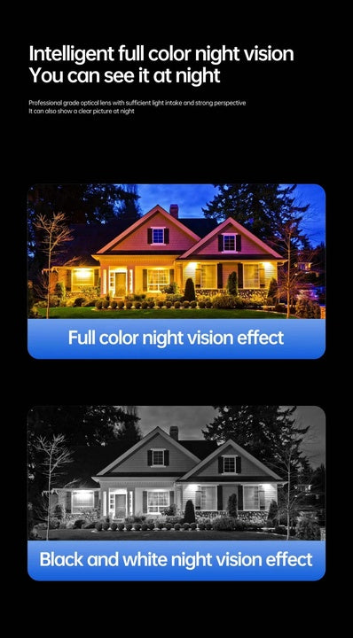 New V380 12mp 4lens Outdoor 4g Solar Camera Security System Ip Ptz 360 Cctv Camera Human Tracking Wall Mount Network Camera 6k