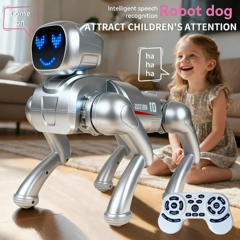 Smart Ai Robot Dog Toy Voice Command Singing and Dancing Interactive Remote Control Toy Programmable Puppy Kid Gift