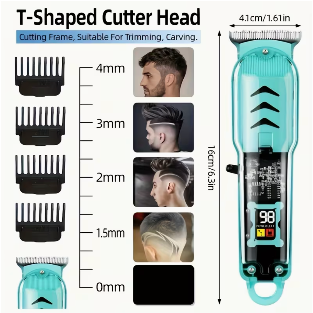 ⚡ Powerful T-Blade Electric Shaver Trimming Set ✂️ Ultra-Sharp Stainless Steel Blades 🔋 Long-Lasting Battery 🎯 Smooth, Precise & Pull-Free Trimming 🔌 Type-C fast charging 