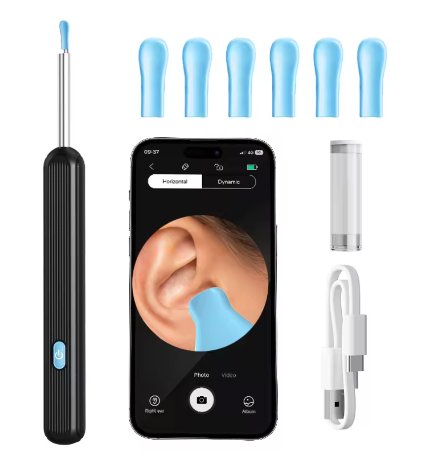 Wireless Ear Cleaner with Camera Ear Wax Removal Tool Picker Ear Cleaner Wax Removal Earwax Cleaning Endoscope Kit Spoon Earpick