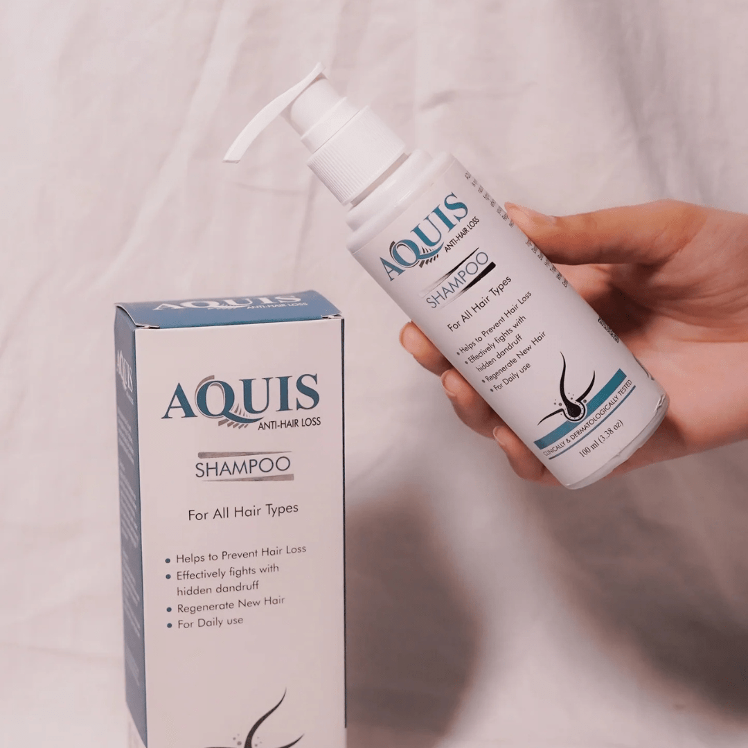 AQUIS Anti hair loss Shampoo - AlifdukanSanivec Pharma types here :)