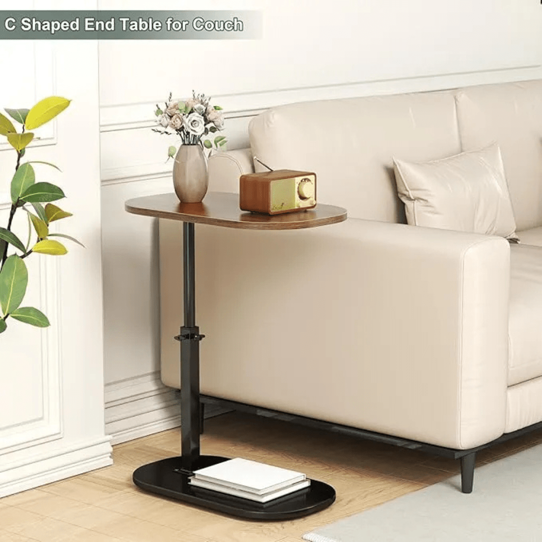 C Shape Adjustable Side Table - AlifdukanWoodwaly types here :)