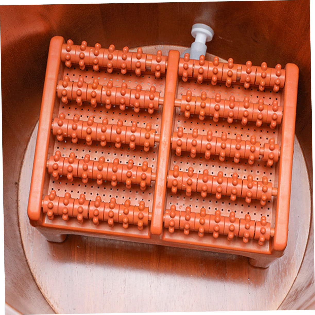 GARVALON Foot Roller Wheel Stool Compact Massage Tool for Tired Feet Lightweight Design for Relaxation and Muscle Relief Construction - Alifdukanshopzone types here :)