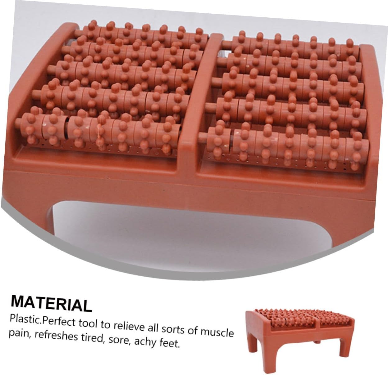 GARVALON Foot Roller Wheel Stool Compact Massage Tool for Tired Feet Lightweight Design for Relaxation and Muscle Relief Construction - Alifdukanshopzone types here :)