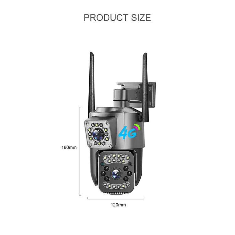 LEVOFAST Outdoor Waterproof WIFI CCTV Security Ip Camera 4G Sim Card V380 Pro Network Camera - AlifdukanAlifdukan types here :)