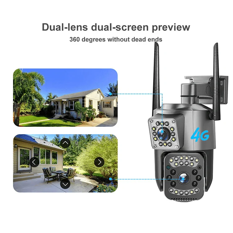 LEVOFAST Outdoor Waterproof WIFI CCTV Security Ip Camera 4G Sim Card V380 Pro Network Camera - AlifdukanAlifdukan types here :)