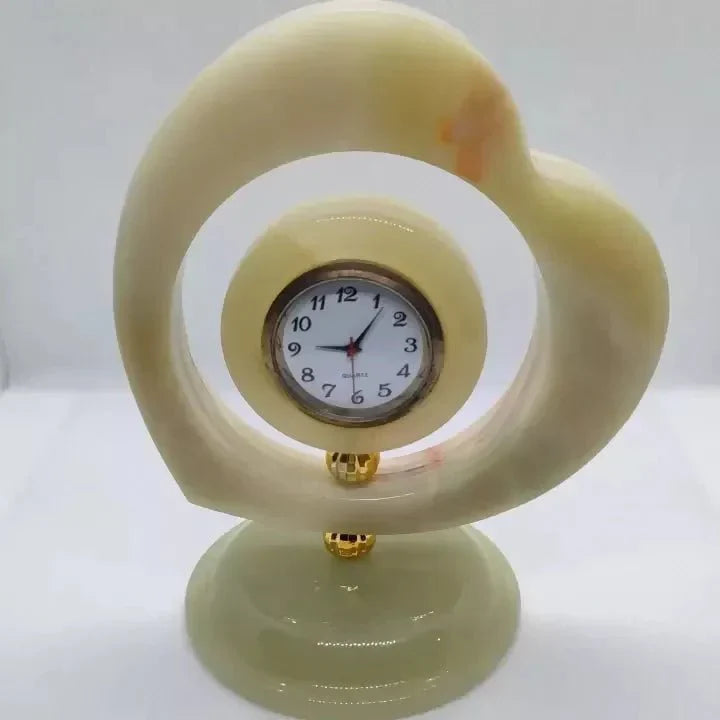 Marble Heart Shape Watch | Natural Onyx Marble Desk Clock | Unique Marble Timepiece Decorative Marble Clock, Luxury Marble Watch, Unique Home Décor, Stone Table Clock, Marble Gift Item, Heart Shape Table Clock - AlifdukanSheeza Nisar Ahmad types here :)