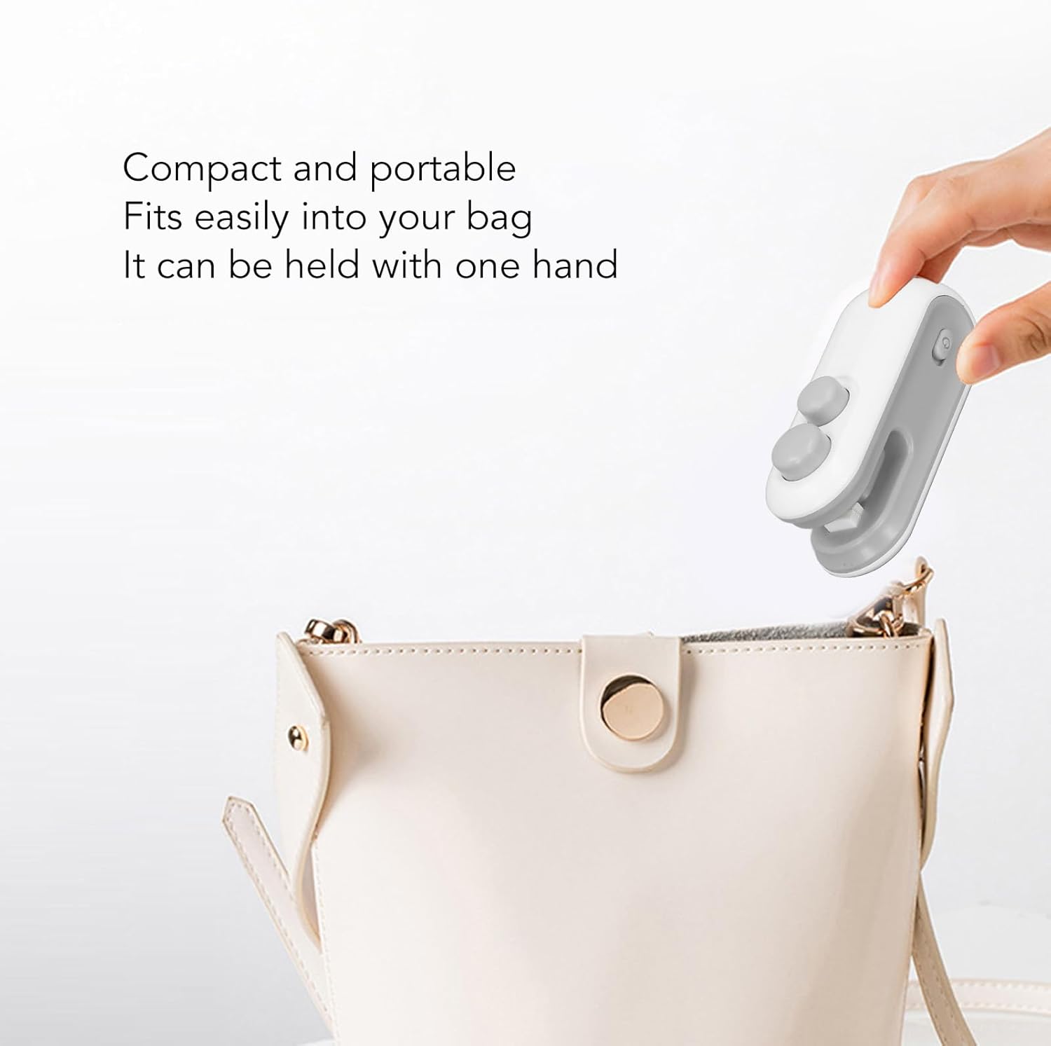 Mini Bag Sealer for Reseal Snacks and Saving,Rechargeable 2 in 1 USB Type C - AlifdukanAlifdukan types here :)