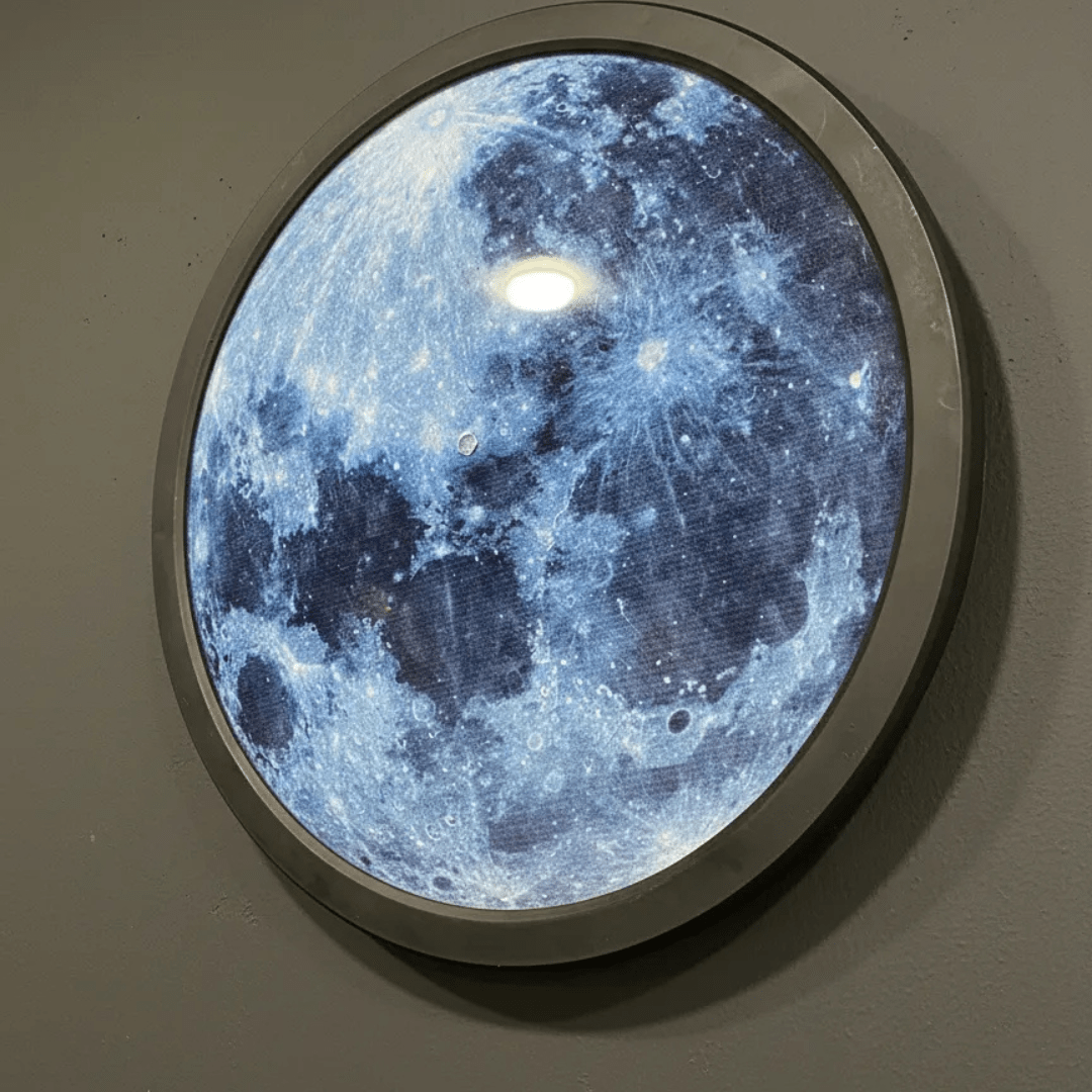 Modern LED Moon Wall Light Decor(Dimensions 18*18 Inch) - AlifdukanStyleNest types here :)