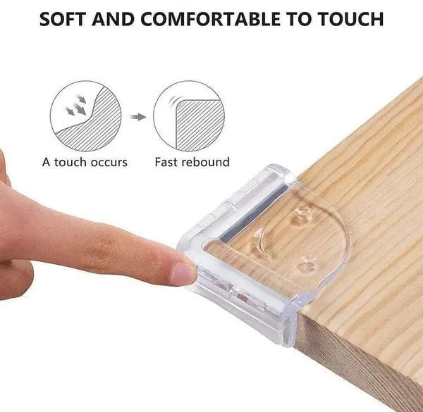 (pack of 2)Transparent Furniture Corner Protectors – Child Safety Edge Guards - AlifdukanAlifdukan types here :)