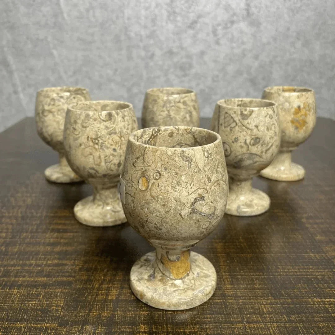 Piece Brown Glass Set, Marble Glasses, Stunning Coral Glass Set, Marble Glass Set, Marble Showpiece. - AlifdukanAlifdukan types here :)