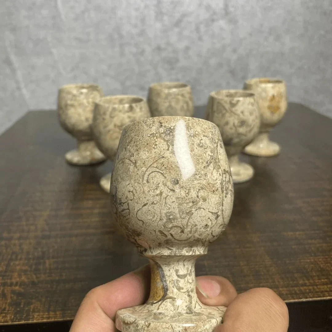 Piece Brown Glass Set, Marble Glasses, Stunning Coral Glass Set, Marble Glass Set, Marble Showpiece. - AlifdukanAlifdukan types here :)