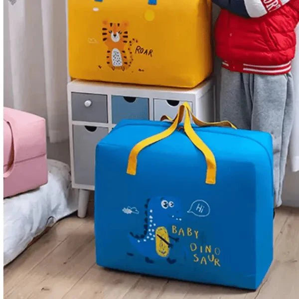 Portable Multifunction Storage Bag, Closet Organizer Moving Tote Bag, Reinforced Handles Zippered Organizer, Large Capacity Childbirth Bag - AlifdukanAlifdukan types here :)