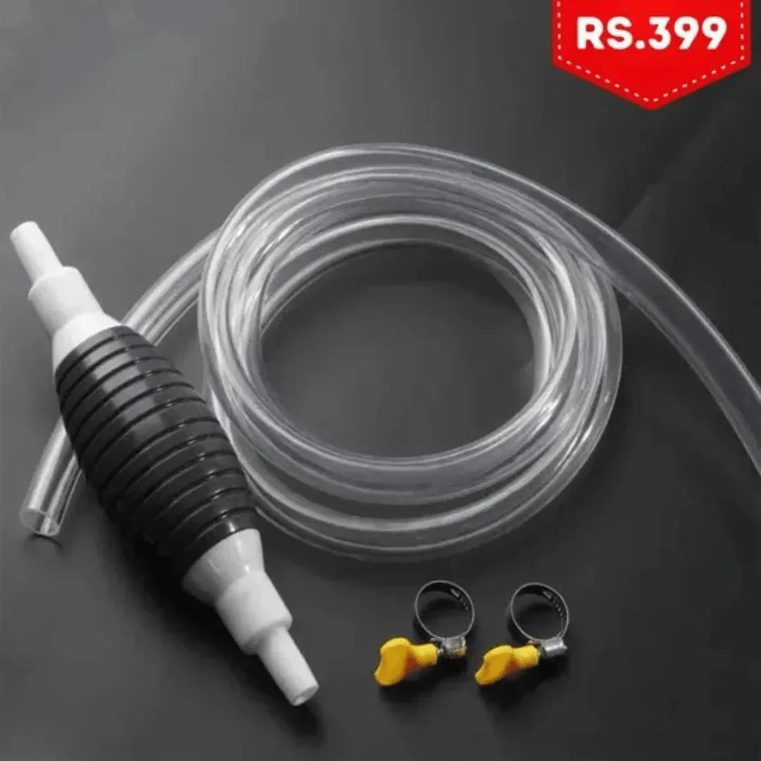 Premium High - Flow Manual Fuel Transfer Pump Kit – Portable Hand Siphon with 2M Hose for Petrol, Diesel, Oil & Water - AlifdukanAlifdukan types here :)