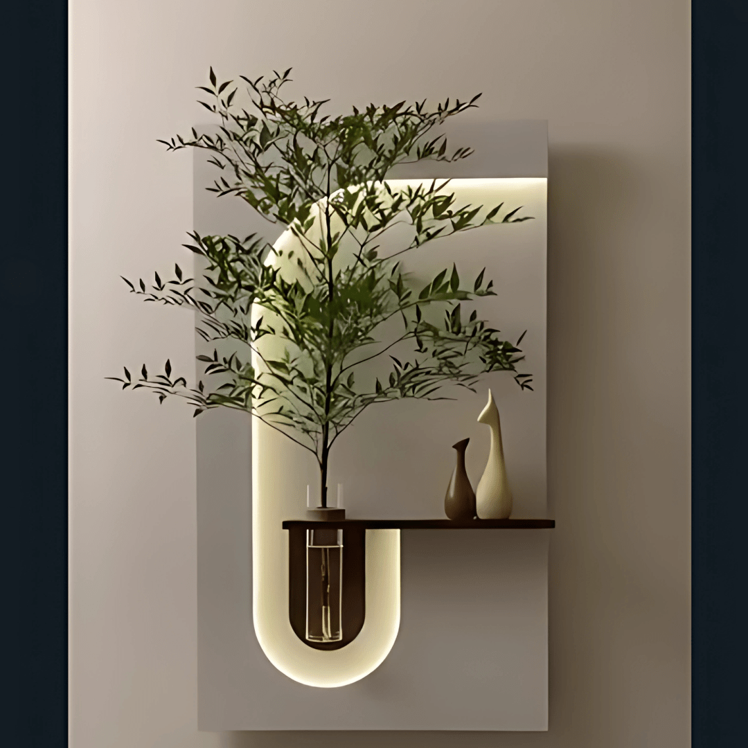 Premium LED Wall Decor with Vase – Illuminated Floral Art for Elegant Interiors(24x18 Inches) - AlifdukanMini Supplier types here :)