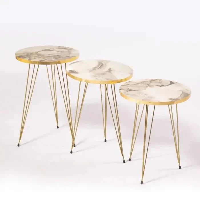 Round White/Black Side Table / Coffee Table - AlifdukanSmart Online Collection types here :)