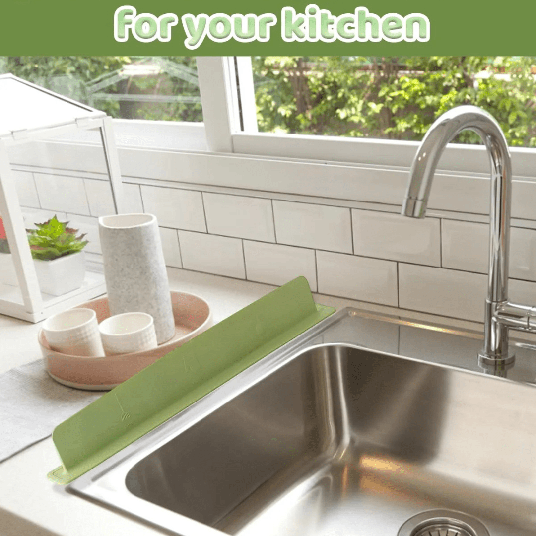 Splash Guard, Anti - Slip Splash Guard, Silicone Faucet Protector with Strong Suction Cups, Artefact Tap Protection, Kitchen Sink Accessories, Splash Guard for Kitchen - AlifdukanAlifdukan types here :)