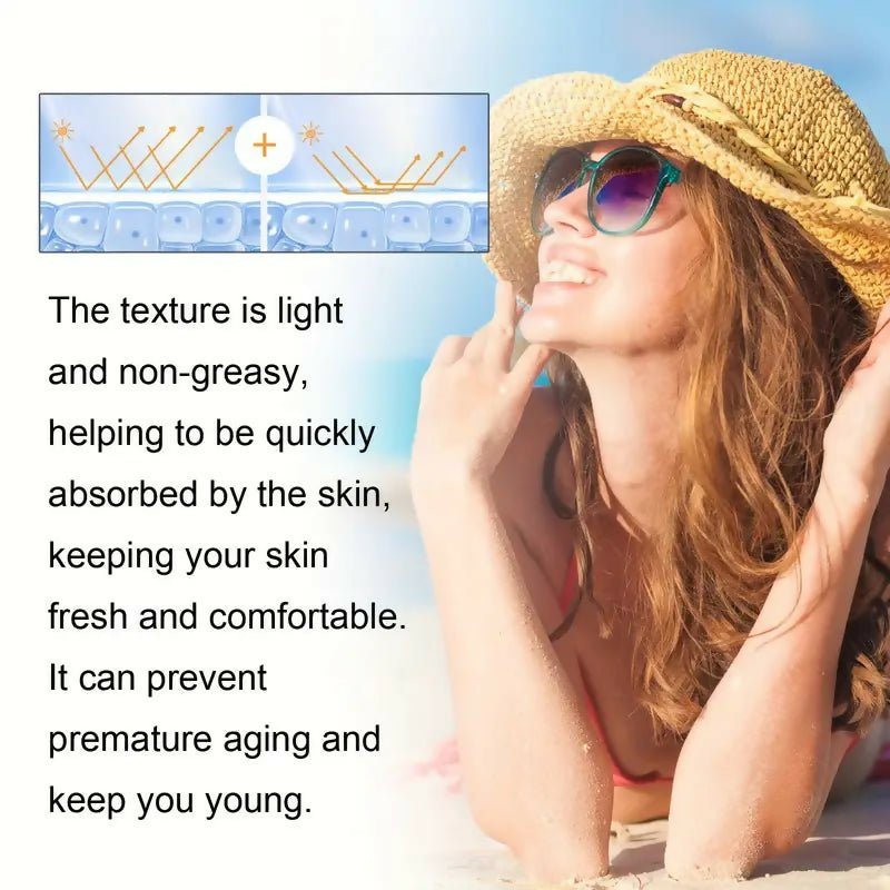 Sunvec SPF - 60 Sun Block Cream | Moisturizing, 