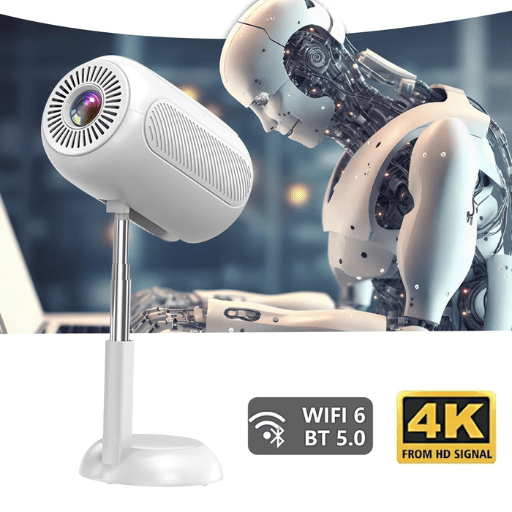 TS - 6 4k Android 11.0 Projector Movie Theater Office Internet Mobile Outdoor Smart TV Movie Projector - AlifdukanAlifdukan types here :)